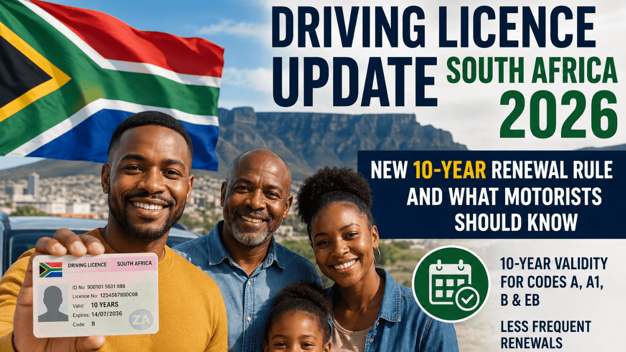 Driving Licence Update South Africa 2026: New 10-Year Renewal Rule and What Motorists Should Know
