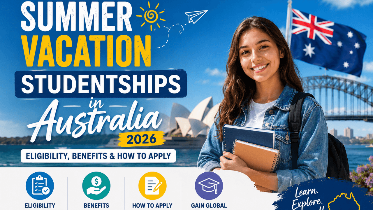 Summer Vacation Studentships in Australia 2026