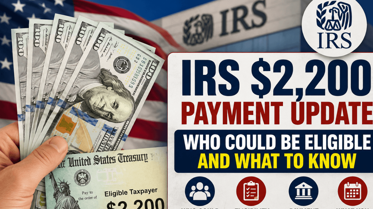 IRS $2,200 Payment Update: Who Could Be Eligible and What to Know