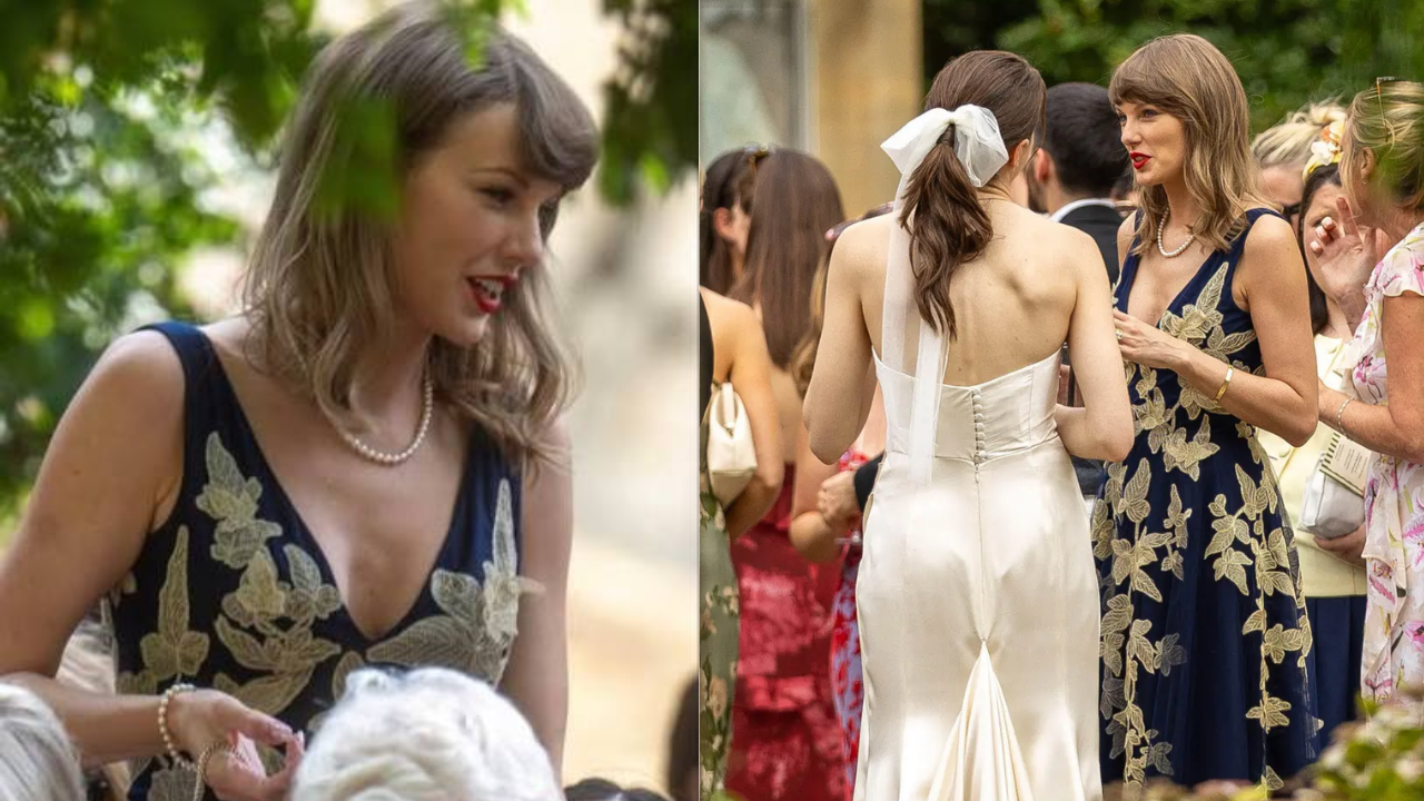 Taylor Swift's Wedding Guest Look Is Giving Us the Ultimate Summer-Fall Style Inspiration