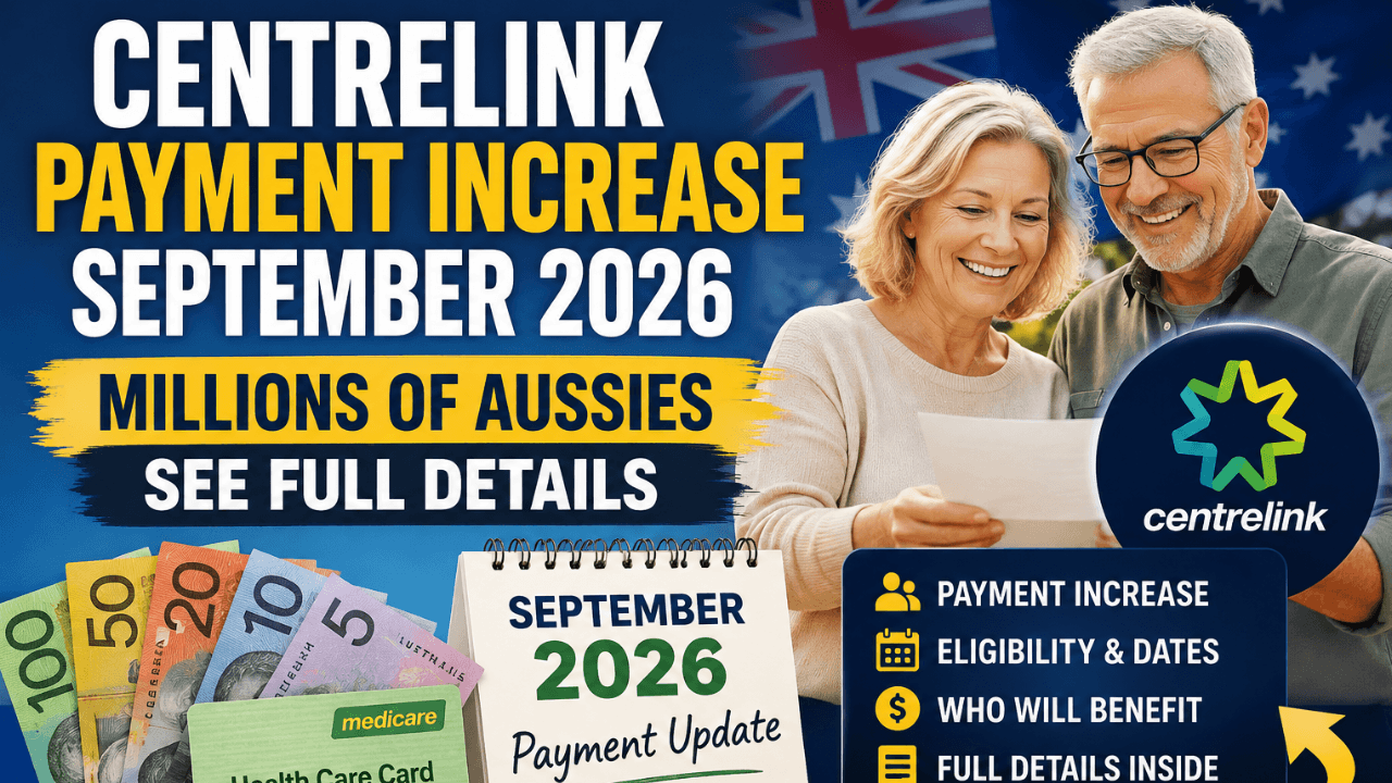 Centrelink Payment Increase September 2026: Millions of Aussies Could Get More — See Full Details